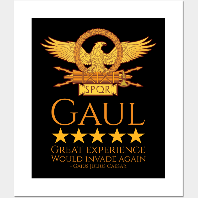 Julius Caesar - Gaul - Ancient Roman History Meme - SPQR Wall Art by Styr Designs